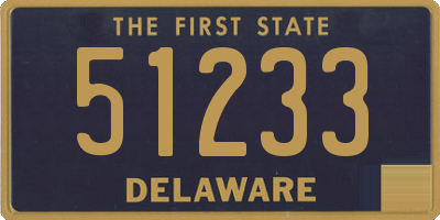 DE license plate 51233