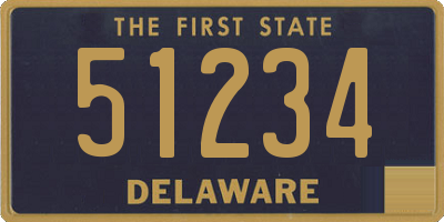 DE license plate 51234