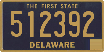 DE license plate 512392