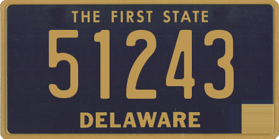 DE license plate 51243