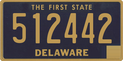 DE license plate 512442