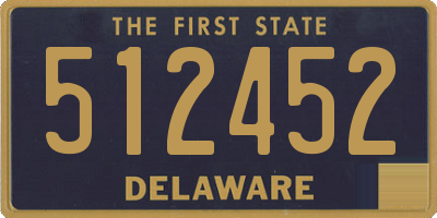DE license plate 512452
