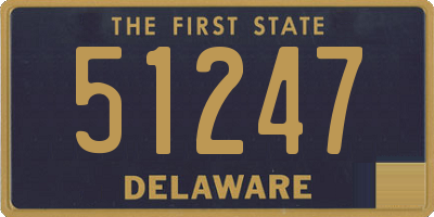 DE license plate 51247