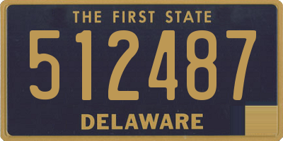 DE license plate 512487