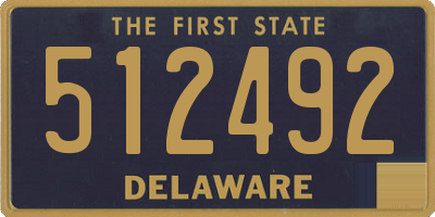 DE license plate 512492