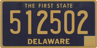 DE license plate 512502