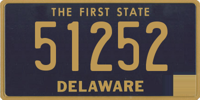 DE license plate 51252