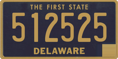 DE license plate 512525