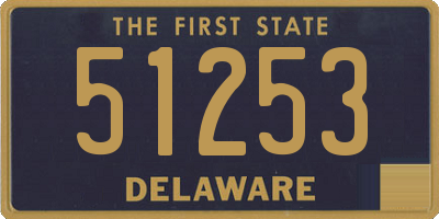 DE license plate 51253