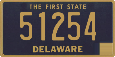 DE license plate 51254