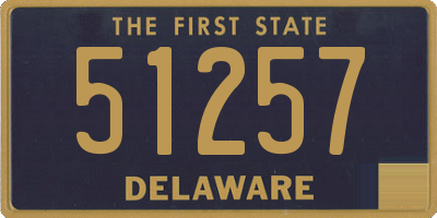 DE license plate 51257