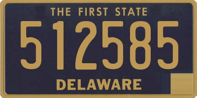 DE license plate 512585