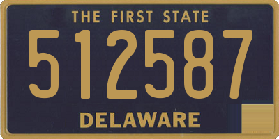 DE license plate 512587