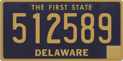 DE license plate 512589