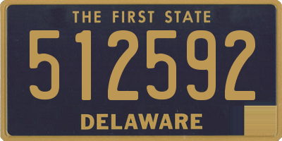 DE license plate 512592