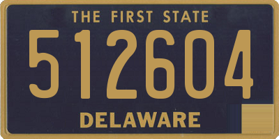 DE license plate 512604
