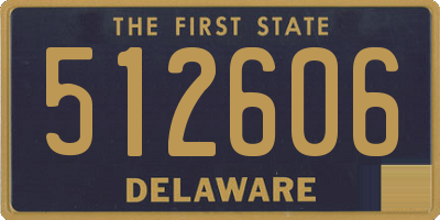 DE license plate 512606