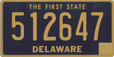 DE license plate 512647