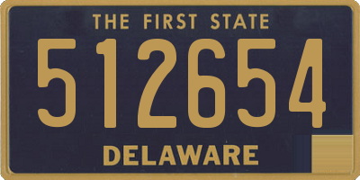 DE license plate 512654