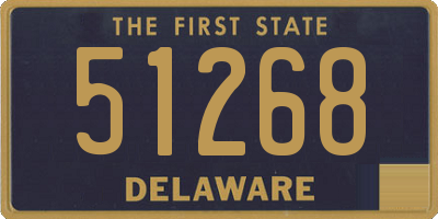 DE license plate 51268