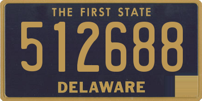 DE license plate 512688