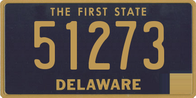 DE license plate 51273