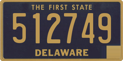 DE license plate 512749
