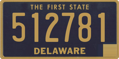 DE license plate 512781