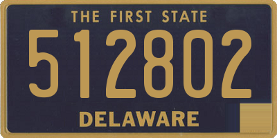 DE license plate 512802