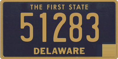 DE license plate 51283