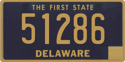 DE license plate 51286