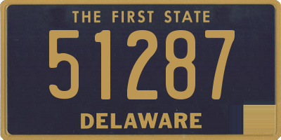 DE license plate 51287