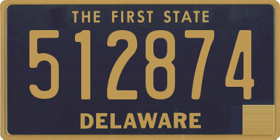 DE license plate 512874