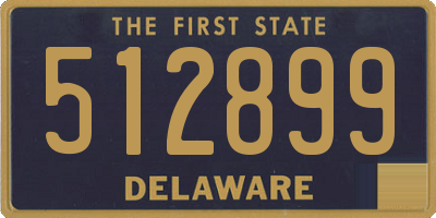 DE license plate 512899