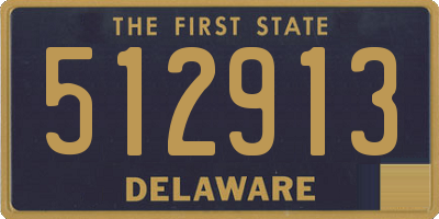 DE license plate 512913