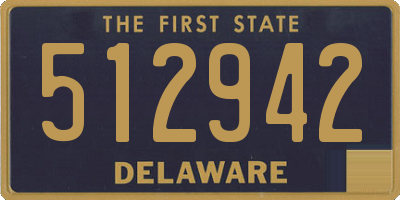 DE license plate 512942
