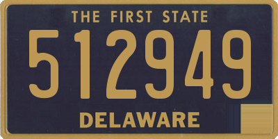 DE license plate 512949