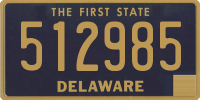 DE license plate 512985
