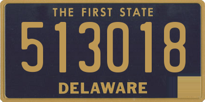 DE license plate 513018