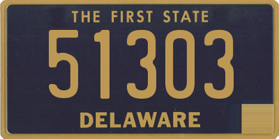 DE license plate 51303