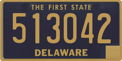 DE license plate 513042