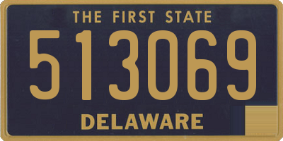 DE license plate 513069