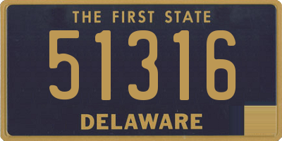 DE license plate 51316