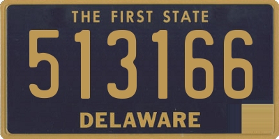 DE license plate 513166