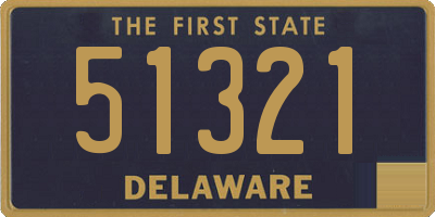 DE license plate 51321