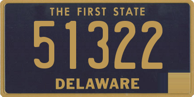 DE license plate 51322