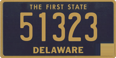 DE license plate 51323