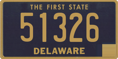 DE license plate 51326