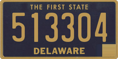 DE license plate 513304