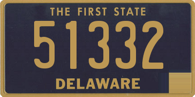 DE license plate 51332